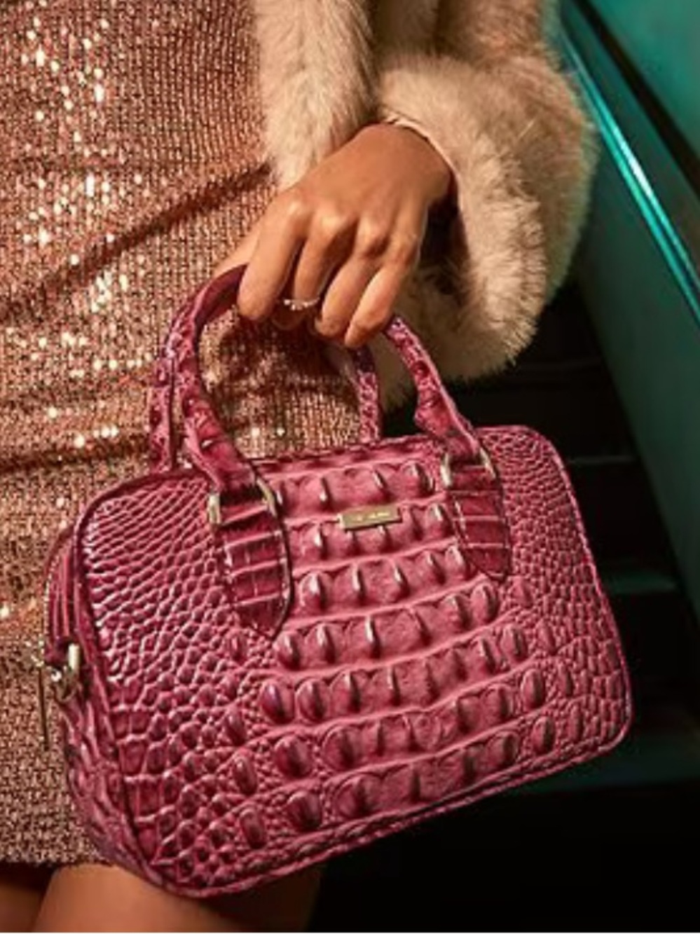 Brahmin Ombre Melbourne Collection Coquette Mara Satchel Bag - Picture 6 of 7